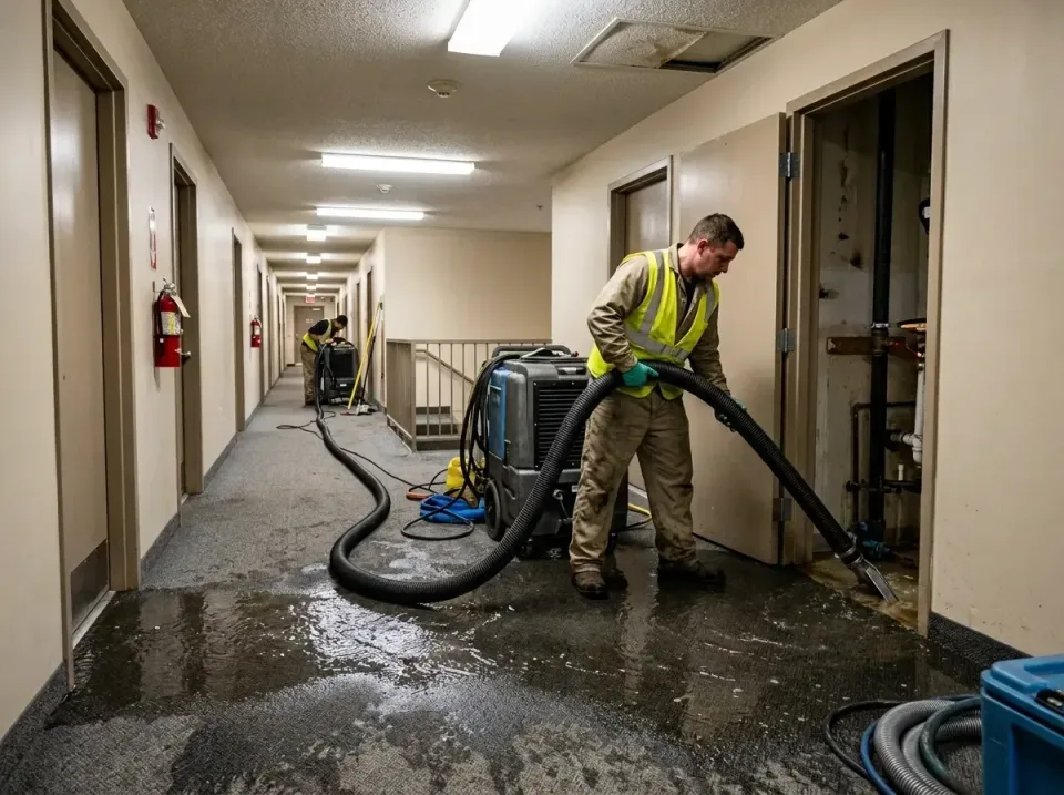 multi-unit-apartment-hallway-f-005 — frequently asked questions, Emergency Burst Pipe Water Extraction & Removal in Canby, OR